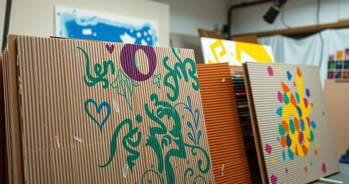 Papelão Ondulado para Pintura Transforme Seus Projetos Artísticos Papelão Ondulado para Pintura Transforme Seus Projetos Artísticos