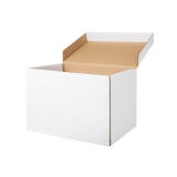 caixa de papelão branca com tampa valor Juquitiba