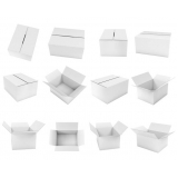 caixa de papelão branca personalizada valor Brasília