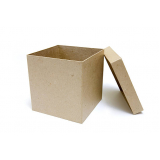 caixa de papelão com tampa solta valor Vila Medeiros